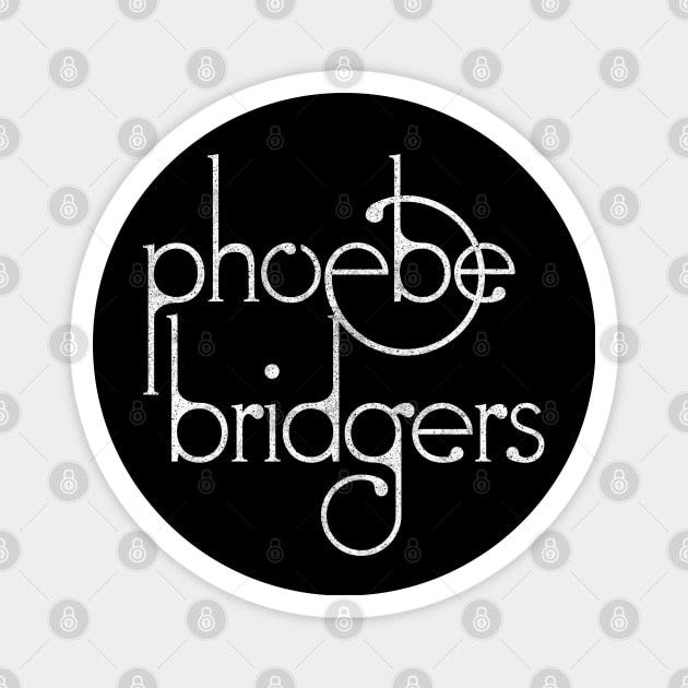 Phoebe Bridgers // Typographic Fan Art Design Magnet by DankFutura